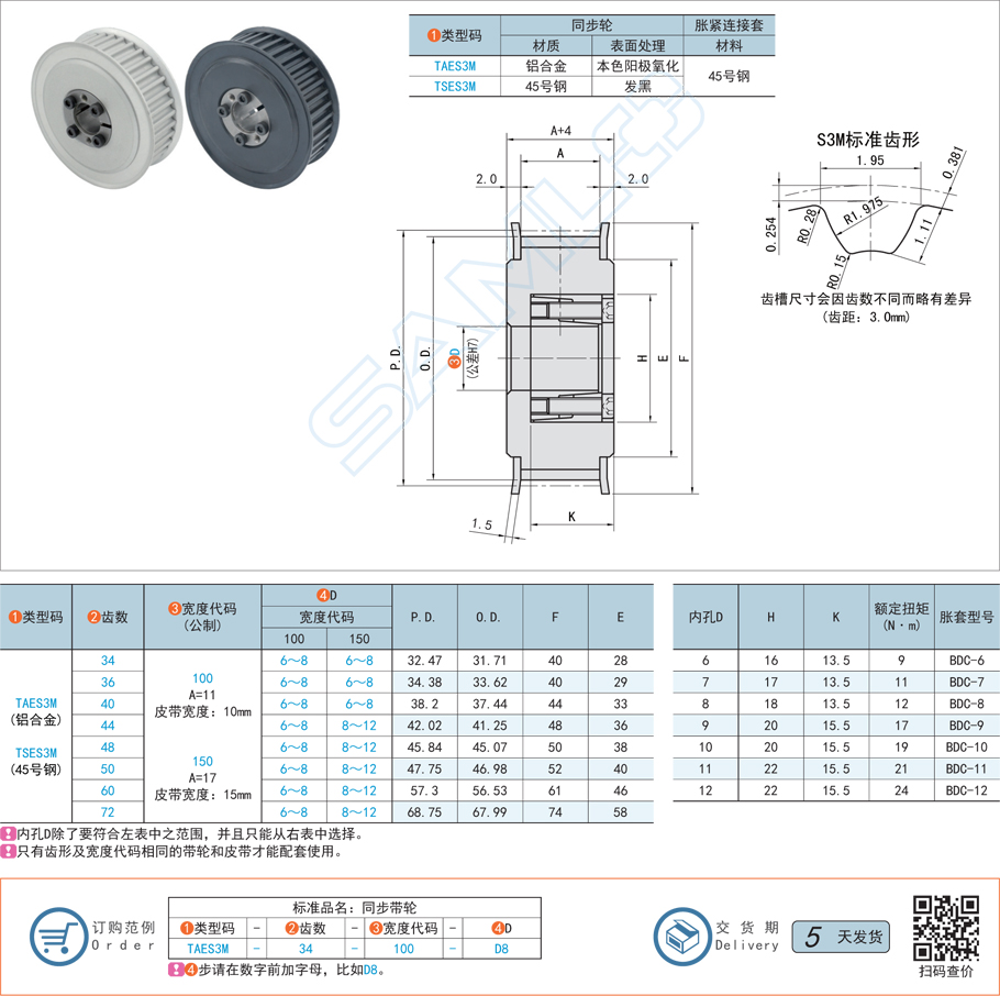 同步帶輪如何實現免鍵連接
