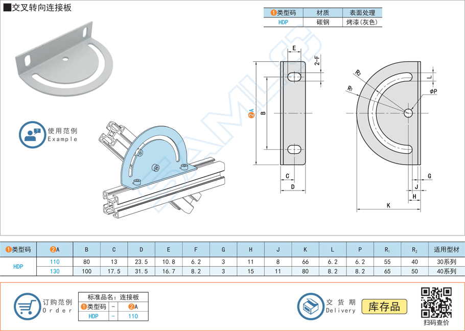交叉轉向連接板規(guī)格參數(shù)尺寸材質(zhì)